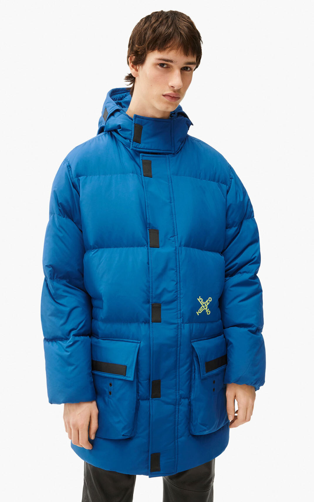 Jaqueta Pena De Ganso Kenzo Sport Little X long Masculino - Azuis Escuro | 531TZKHBF